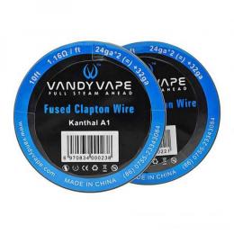 バンディベープ(VandyVape)　10ft Vandyvape Kanthal A1 Fused Clapton Wire 24ga*2+32ga　ヒューズクラプトンワイヤー